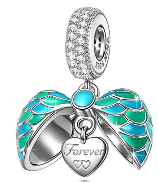 Sterling Silver Surprising Love European Charm for Pandöra Bracelet Necklace