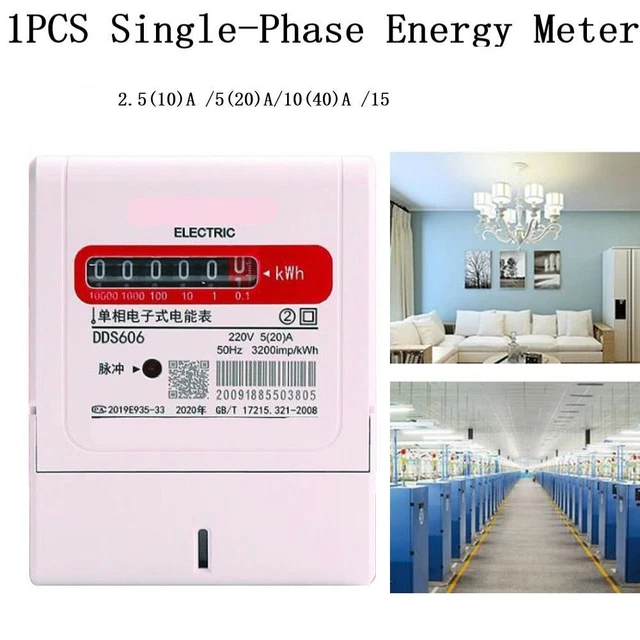 Nuovo Energia Metro Single-Phase 4P 5+2/6+1 LCD Digitale Alto Sovraccarico