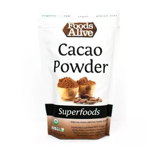Organic Cacao Powder 8 Oz by Foods Alive