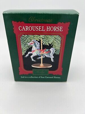 Hallmark  Ornament Tobin Fraley Carousel Horse Christmas #2 OF 4 HORSES (HOLLY)