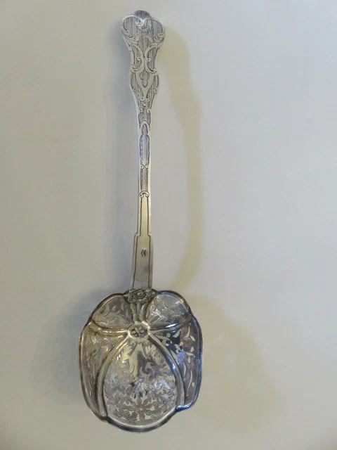 Cuillere A Sucre Saupoudreuse En Argent Massif Minerve Silver Sugar Spoon N°1