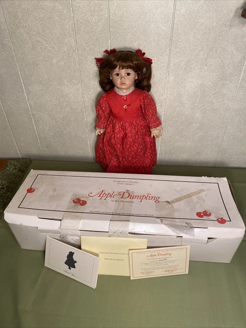 "Apple Dumpling" The Georgetown Collection 17" Porcelain Doll -Wrong Dress w/COA