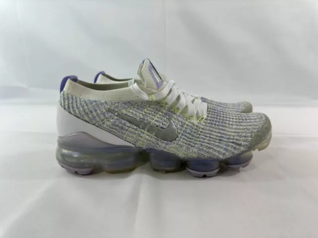 Nike Womens Air Vapormax Flyknit 3 Pure Platinum White Shoes AJ6910-102 Size 8.5