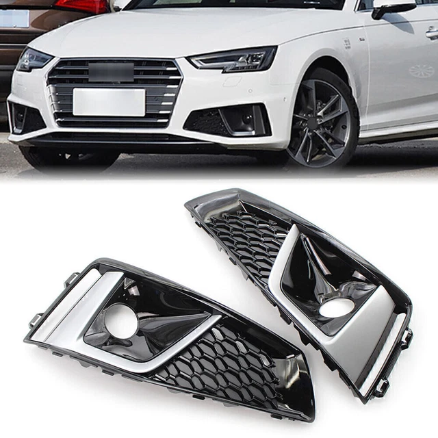 Per Audi A4 B9 S-LINE S4 18-20 Paraurti Anteriore Griglia Fanale Lampada Cover Griglie