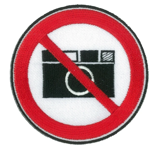 Aufnäher Aufbügler Patch Fotos VERBOTEN