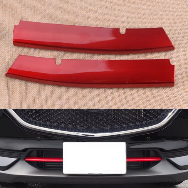 2x Front Lower Grille Grill Molding Cover Trim Fit For Mazda CX-5 2018 KF 2nd FR