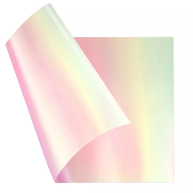 Holographic Cellophane Flower Rainbow Gift DIY Sheets-HS