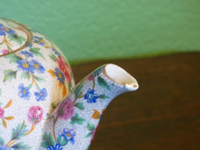 Floral "Old Cottage" Royal Winton Grimwades Floral Chintz Teapot Tea Pot England 3