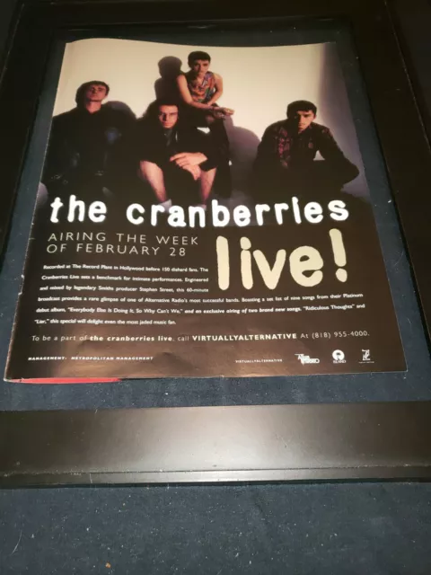 THE CRANBERRIES 1999 DENVER CONCERT TOUR POSTER - Irish Alternative Rock  Music