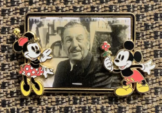 Walt Disney Photo 100th Birthday Picture Frame Series Mickey & Minnie Pin 10949