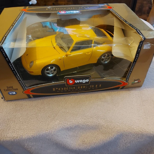 Bburago 3360 – Miniature Porsche 911 Carrera Noire – Échelle 1/18 (Année 1993)