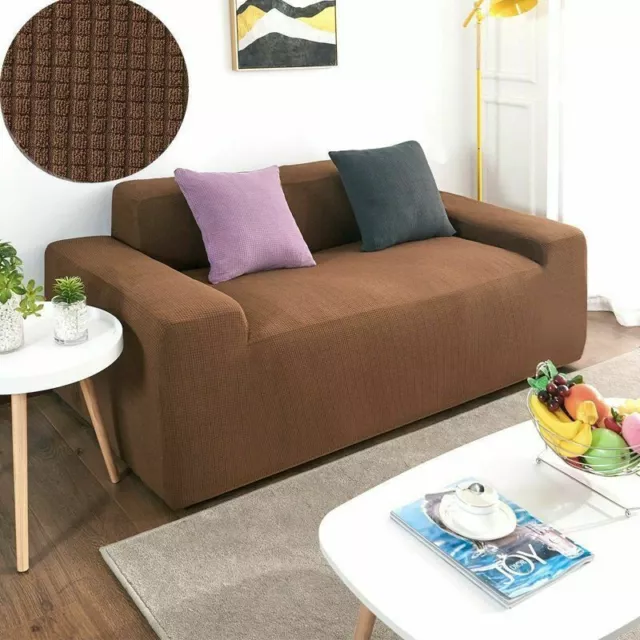 Super Soft Polar Fleece Fabric Sofa Cover Elastic For Living Room Couch Covers