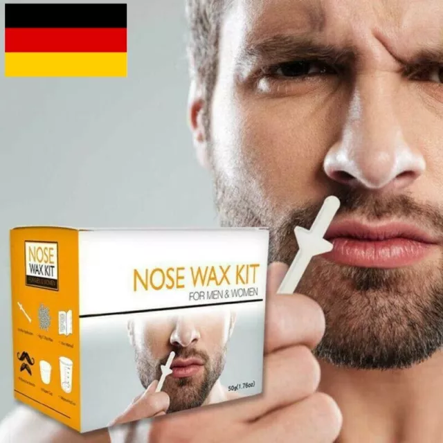 Nasenohr Haarentfernung Wachs Kit Sticks Easy Mens Nasal Waxing Strip Remover...