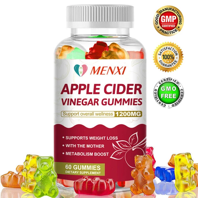APPLE CIDER VINEGAR Gummies Weight Loss Suppress Appetite Slimming