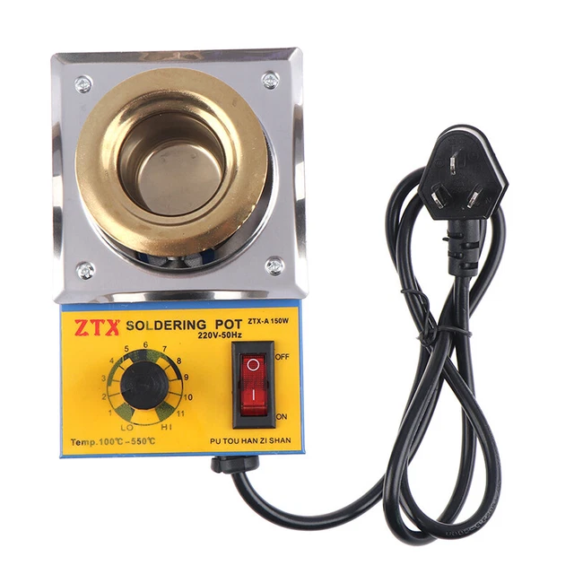 100-550°C Solder Pot Soldering Desoldering Bath Stainless Steel Plate HOT√√