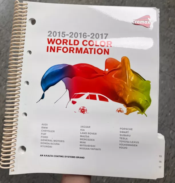 World Color Information Axalta Chip Book  2015-2016-2017