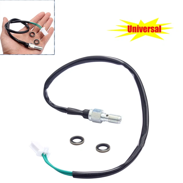 ATV Motorcycle Rear Set Hydraulic Pressure Universal Switch Brake Light Line Kit