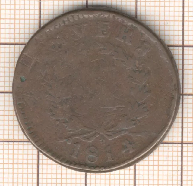 Napoléon 1er monnaie de siège / obsidionale 10 centimes 1814 Anvers