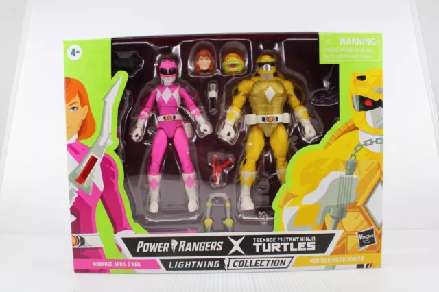 W27 Action Figure TMNT Ninja Turtles Power Rangers Morphed Michelangelo April