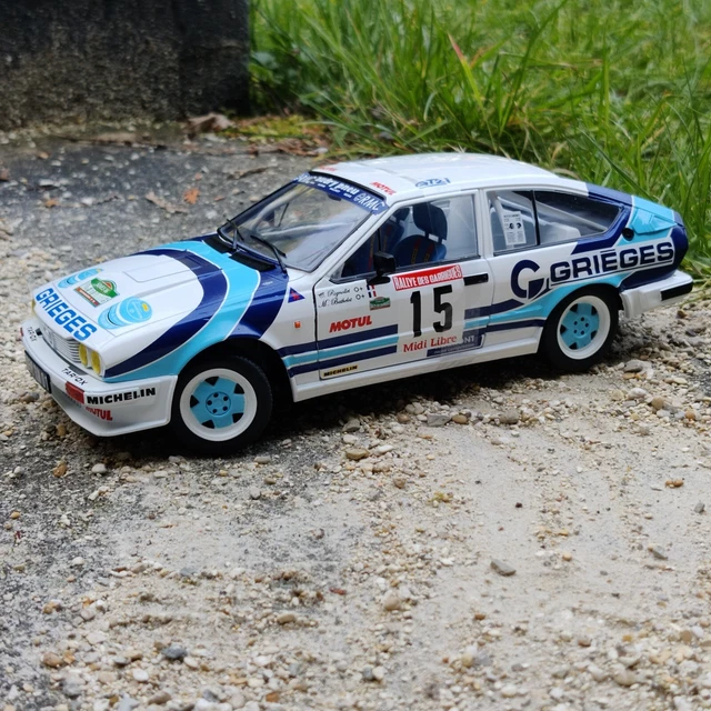 Voiture Solido Alfa Romeo Gtv6 Rallye Des Garrigues  1:18 Neuf.b S1802305