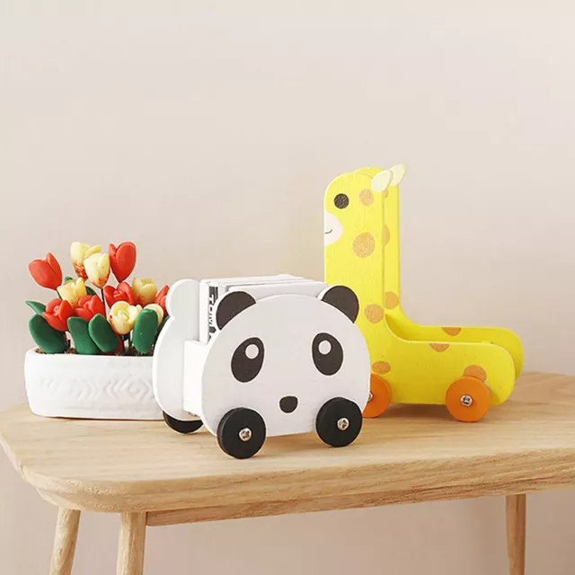 1:12 Casa delle bambole trolley per panda giraffa cesto portaoggetti mobili decorazione SN❤