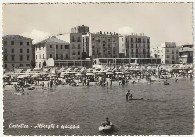 Cattolica - Rimini - Alberghi E Spiaggia - Viagg. 1960 -60438-