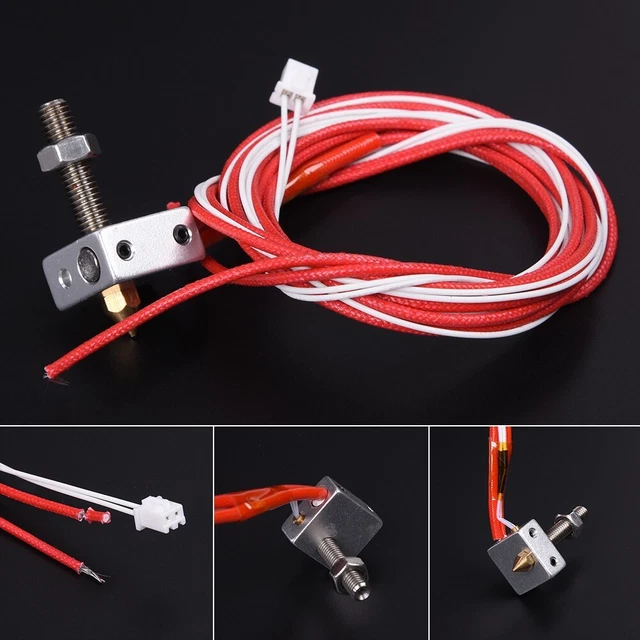 Kit Extruder Accessories For 3D Printer Anet A2 A8 Themostat Barrel Durable