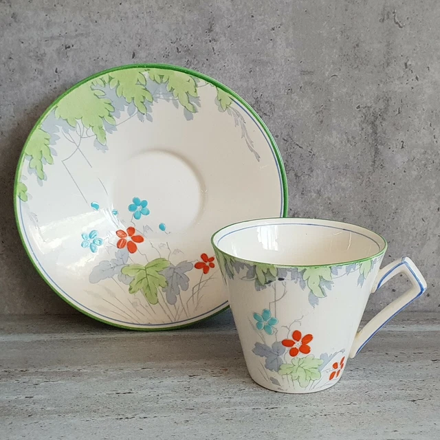 Vintage Art Deco Royal Winton Grimwades Coffee Tea Duo England