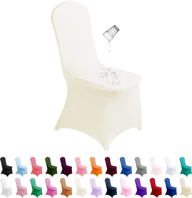 Waterproof Spandex Chair Cover 12PCS, Stretch Polyester Outdoor Chair Covers