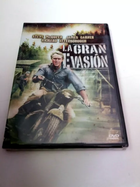 DVD "LA GRAN EVASION" PRECINTADO SEALED JOHN STURGES STEVE McQUEEN CHARLES BRONS