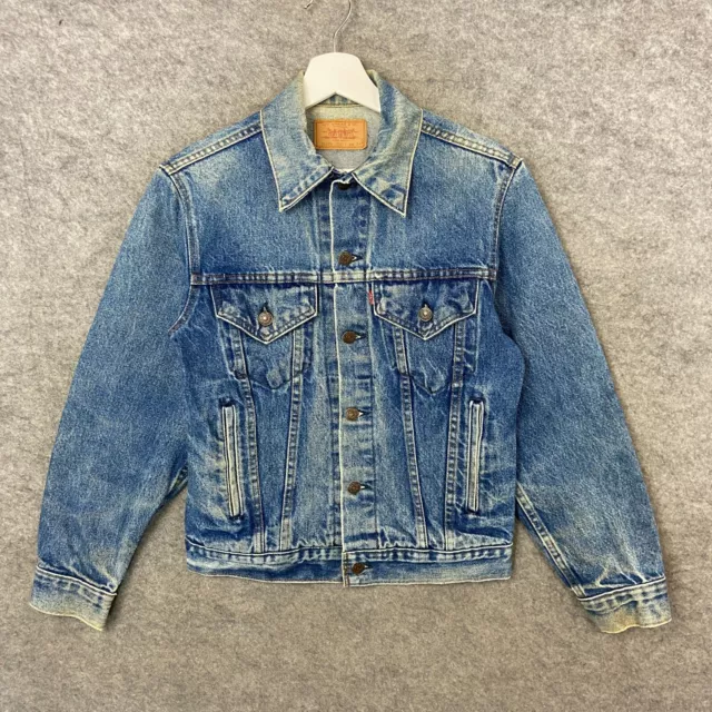 Vintage Levis Jacket Womens Extra Small Blue Denim Type 3 Trucker 80s 1980s