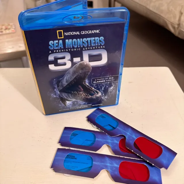 Sea Monsters 3D: A Prehistoric Adventure (BLU Ray DVD)  - Fast & Free Post ✅