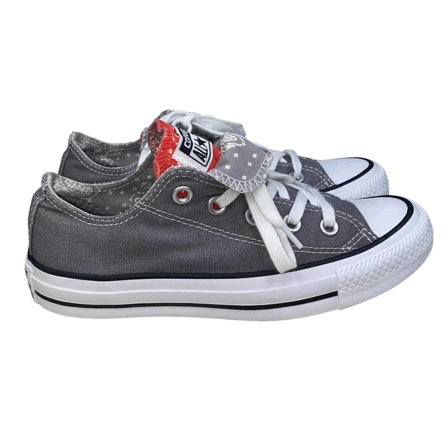 Converse Women’s Gray With Red Double Tongue 548580f CTAS Sneakers US 5