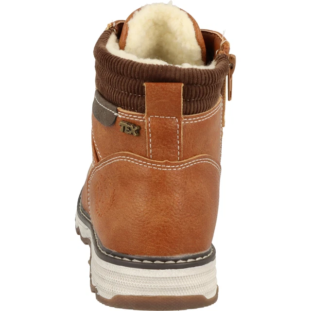 Indigo Garçons Chaussures 451-088 Hiver Tex Bottes Fourrées Éclair Cognac 3