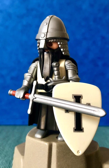 Maltais Chevalier Rouge Blanc Playmobil Pour Crusader Croisé Imprimé Custom RAR