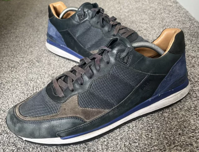 MENS HUGO BOSS Element Runn Trainers Blue Designer Size UK 10 EU 44 25.00 PicClick UK