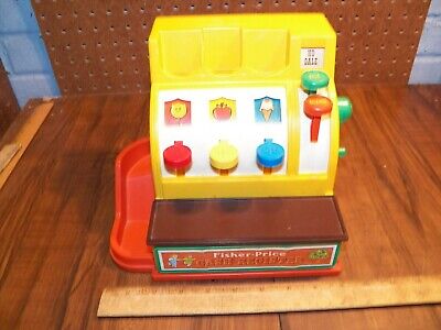 1974 FISHER PRICE Cash Register #926 With 3 Coins