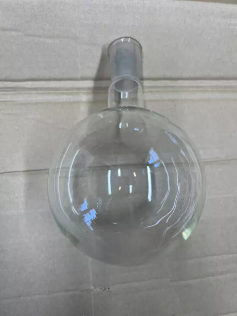 Vintage chemistry Laboratory glassware Round Bottom boiling flask T & M Ltd .