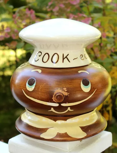 Vtg Freeman McFarlin F-McF Pottery Anthropomorphic Chef Cook-ee Cookie Jar #781