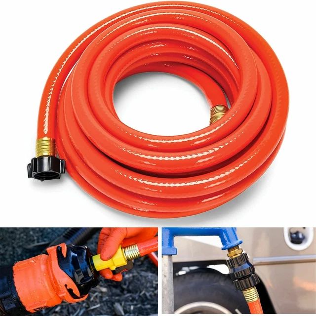 TRAILER DUMP HOSE Sewer Kit Waste Water Tote Tank Toilet Clean Out