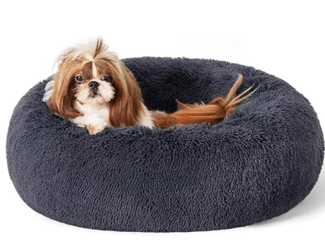 Cuccia Cuscino Rotonda Morbida  Per Cani Cane Gatto Animali Da Interno No Stress