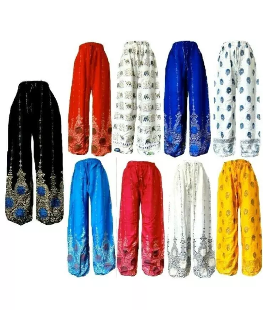 10pc Deal Gold Print Harem Pants Hippie Baggy Women Yoga Casual Beach Pants