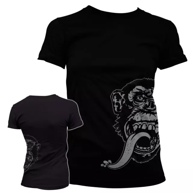 Gas Monkey Garage Sidekick Girly T-Shirt Imprimé Femme sous Licence Officielle