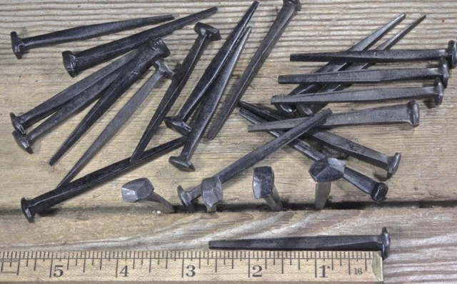 2 1/2" Rose head 40 nails antique square wrought iron Spikes Decorative 2.5"