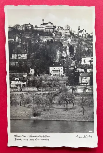 Foto AK DRESDEN Loschwitz um 1940 Blick auf den Luisenhof   ( 116740