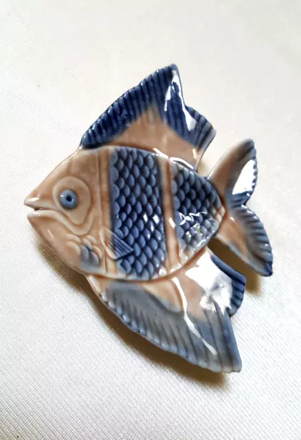 Vintage Wade Angel Fish Pin/Trinket Dish-Porcelain England Approx 3"x4" Used VG