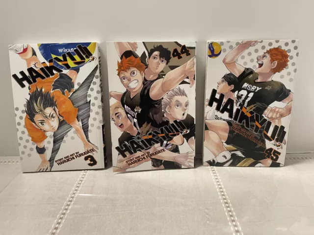 Haikyuu Manga English Vol. 3, 44 & 45 Haruichi Furudate