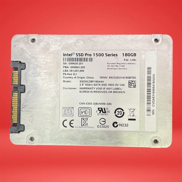 Hard Disk Ssdsckgf180a4h Hard Disk Intel Ssd 1500 Pro 180gb Intel