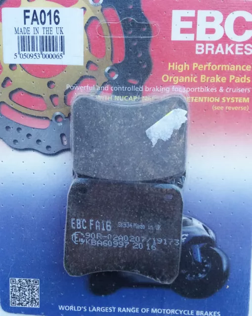 FA016 Triumph T140 T150 T160 TR7 750 - EBC Bremsbeläge brake pads