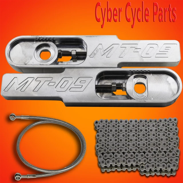 2023 YAMAHA MT09 4 1/2 to 9" Swing Arm Extensions Kit with Chain and